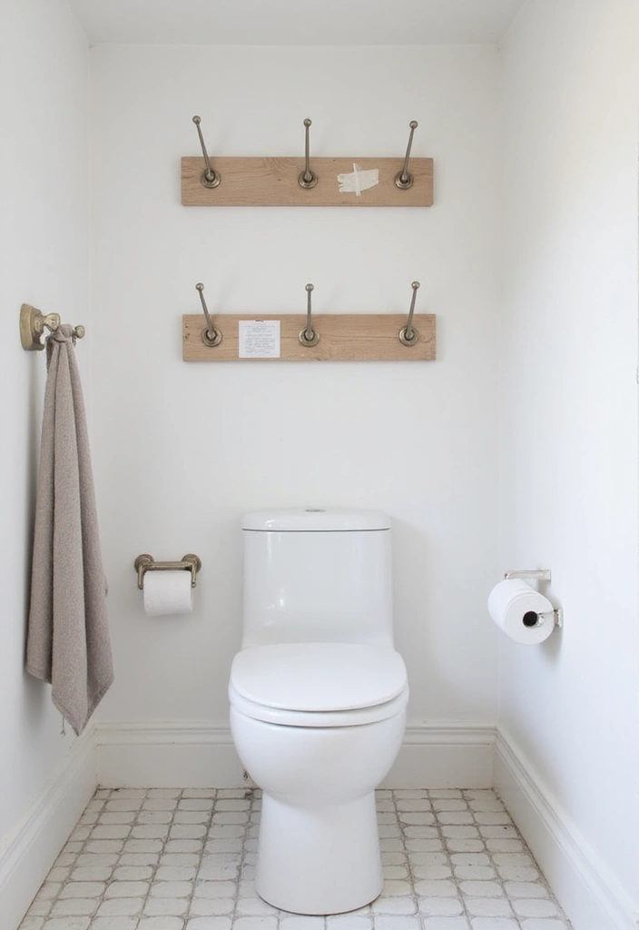 30+ Scandinavian Powder Room Ideas With Timeless Style 24 30+ Scandinavian Powder Room Ideas With Timeless Style - 24. Stylish Hooks and Racks