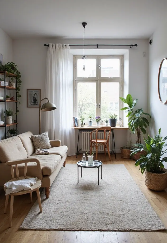 30+ Scandinavian Studio Apartment Designs for Urban Living 13 30+ Scandinavian Studio Apartment Designs for Urban Living - 13. Accents of Metal