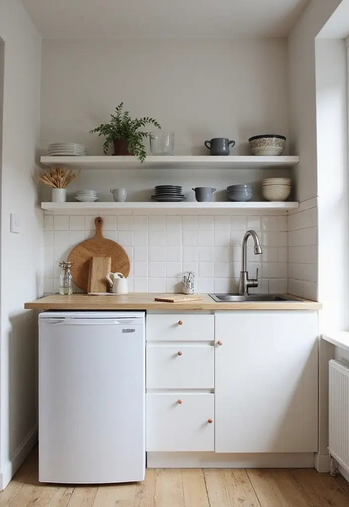 30+ Scandinavian Studio Apartment Designs for Urban Living 16 30+ Scandinavian Studio Apartment Designs for Urban Living - 16. Scandinavian-Style Kitchenettes