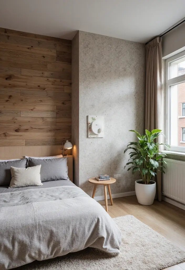 30+ Scandinavian Studio Apartment Designs for Urban Living 23 30+ Scandinavian Studio Apartment Designs for Urban Living - 23. Textured Wall Treatments