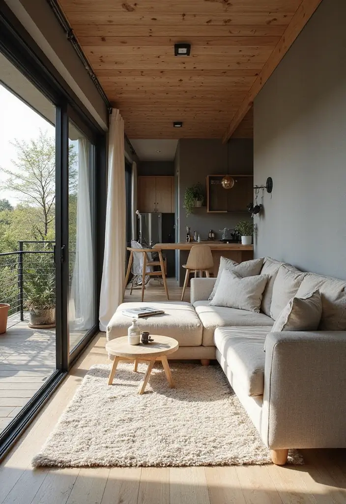 30+ Scandinavian Studio Apartment Designs for Urban Living 24 30+ Scandinavian Studio Apartment Designs for Urban Living - 24. Indoor-Outdoor Flow