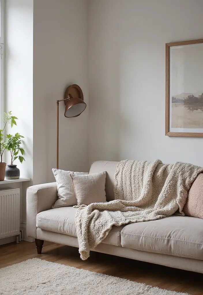 30+ Scandinavian Studio Apartment Designs for Urban Living 4 30+ Scandinavian Studio Apartment Designs for Urban Living - 4. Textures That Warm Up the Space