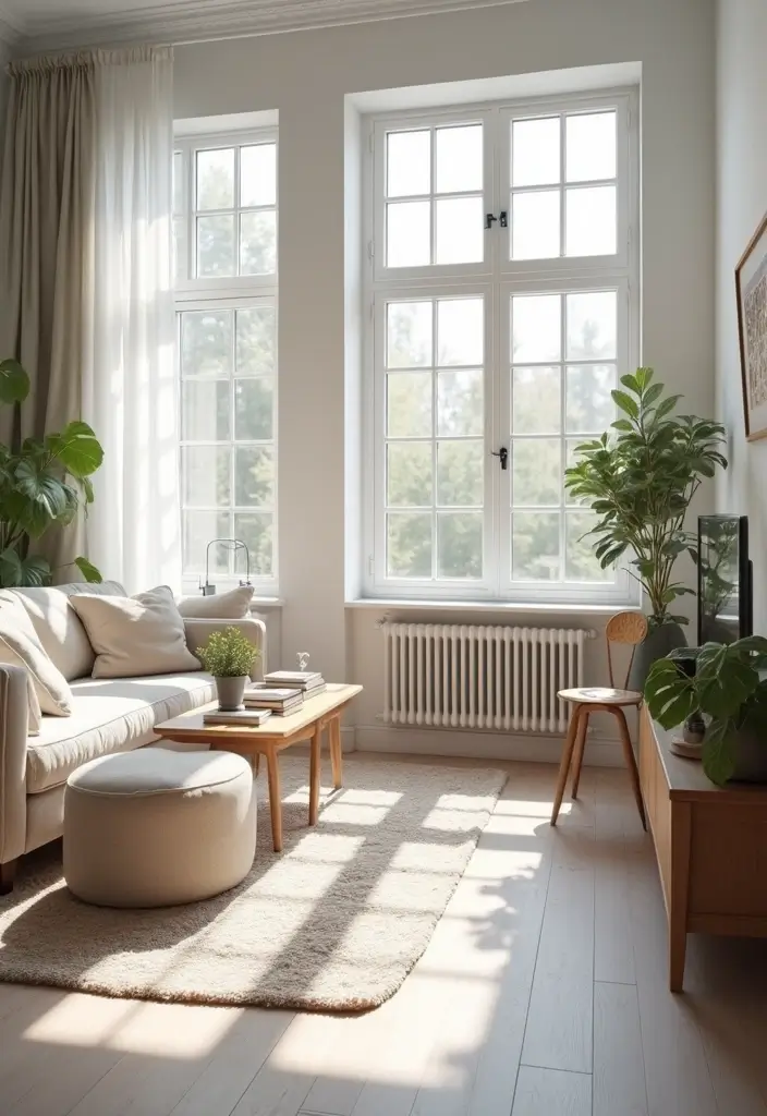 30+ Scandinavian Studio Apartment Designs for Urban Living 5 30+ Scandinavian Studio Apartment Designs for Urban Living - 5. Emphasis on Light and Brightness