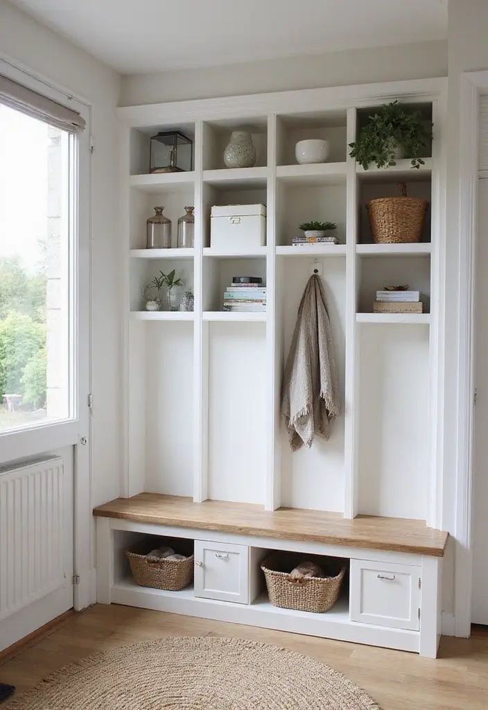 30+ Scandinavian Summer Cottage Ideas for Dreamy Retreats 11 30+ Scandinavian Summer Cottage Ideas for Dreamy Retreats - 11. Functional Storage Solutions