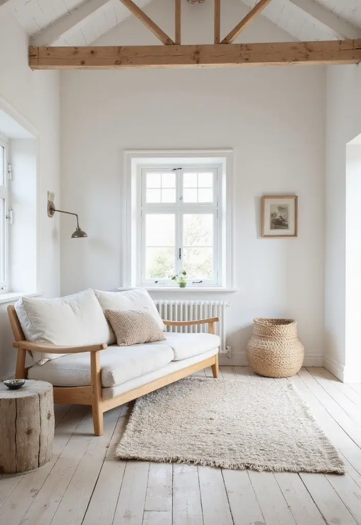 30+ Scandinavian Summer Cottage Ideas for Dreamy Retreats 12 30+ Scandinavian Summer Cottage Ideas for Dreamy Retreats - 12. Whitewashed Walls for Brightness