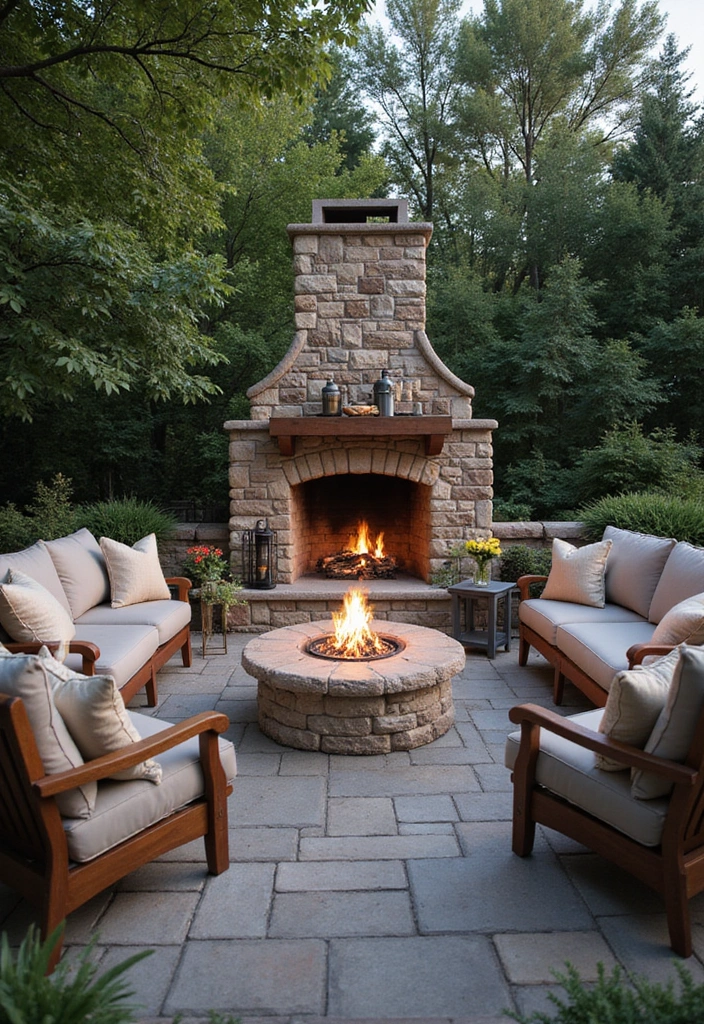 30+ Scandinavian Summer Cottage Ideas for Dreamy Retreats 18 30+ Scandinavian Summer Cottage Ideas for Dreamy Retreats - 18. Outdoor Fireplaces for Cozy Evenings