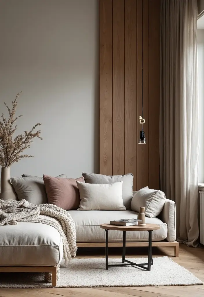 30+ Scandinavian Summer Cottage Ideas for Dreamy Retreats 28 30+ Scandinavian Summer Cottage Ideas for Dreamy Retreats - 28. Layering Textures