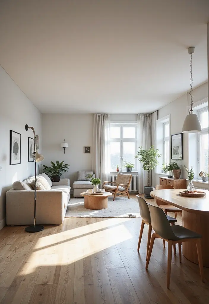 30+ Scandinavian Summer Cottage Ideas for Dreamy Retreats 3 30+ Scandinavian Summer Cottage Ideas for Dreamy Retreats - 3. Open Space Layout