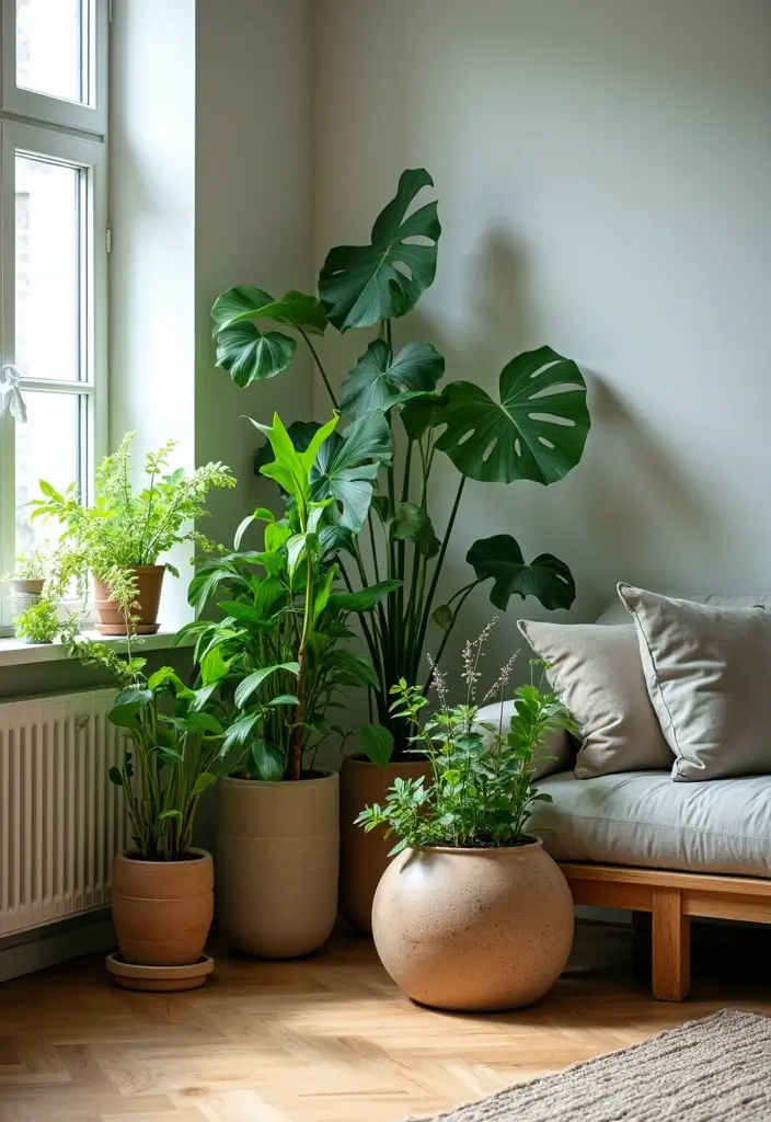 30+ Scandinavian Summer Cottage Ideas for Dreamy Retreats 7 30+ Scandinavian Summer Cottage Ideas for Dreamy Retreats - 7. Emphasizing Nature with Greenery