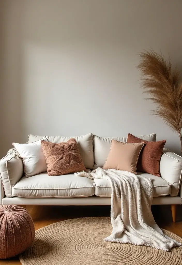 30+ Scandinavian Summer Cottage Ideas for Dreamy Retreats 9 30+ Scandinavian Summer Cottage Ideas for Dreamy Retreats - 9. Stylish Textiles for Comfort