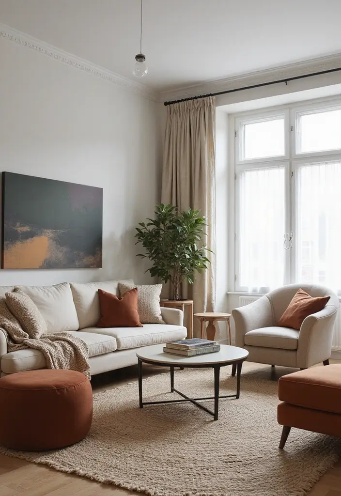 27 Scandinavian Living Room Designs That Feel Modern and Cozy 13 27 Scandinavian Living Room Designs That Feel Modern and Cozy - 13. Statement Furniture Pieces