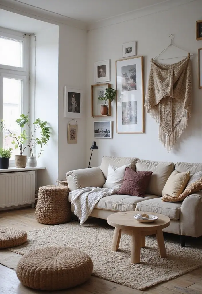 27 Scandinavian Living Room Designs That Feel Modern and Cozy 16 27 Scandinavian Living Room Designs That Feel Modern and Cozy - 16. Personal Touches with Decor