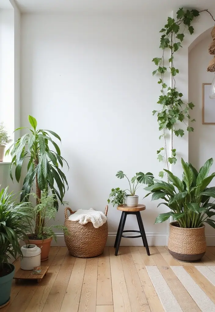 27 Scandinavian Living Room Designs That Feel Modern and Cozy 4 27 Scandinavian Living Room Designs That Feel Modern and Cozy - 4. Natural Elements and Indoor Plants