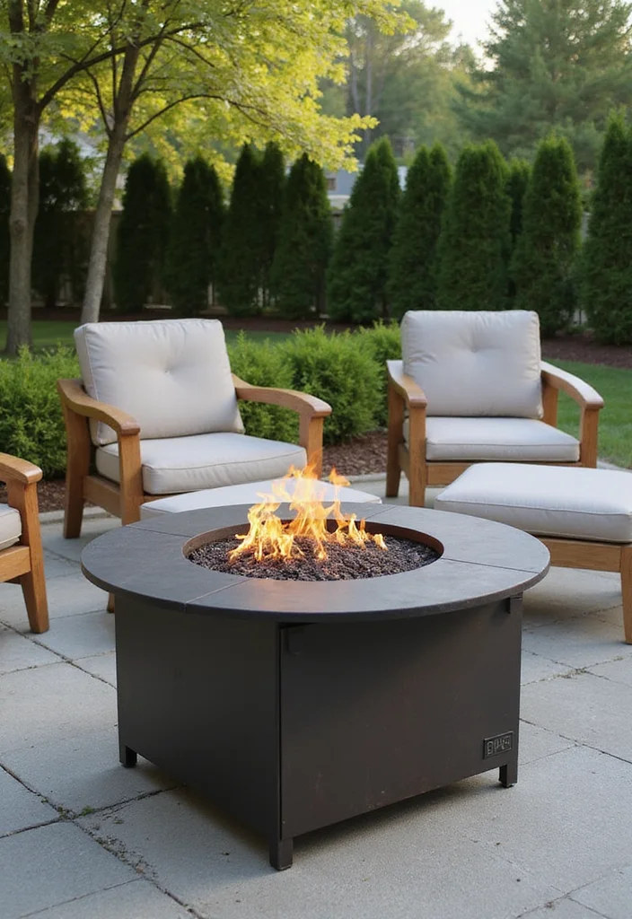10 Backyard Burn Pit Ideas for Safe Cozy Gatherings - 4. Eco-Friendly Fire Pit Table