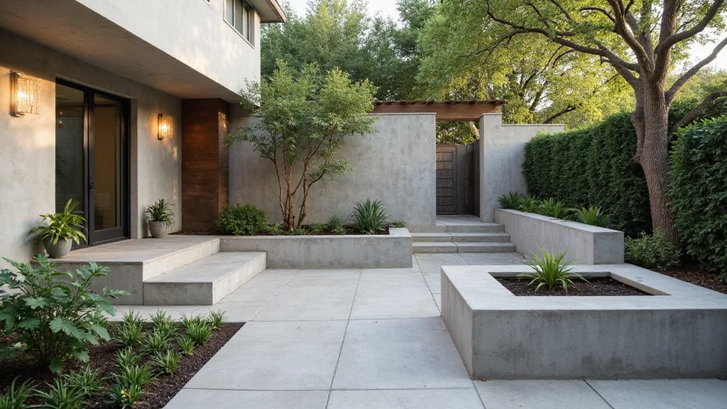 10 Backyard Concrete Wall Ideas for Modern Minimal Style
