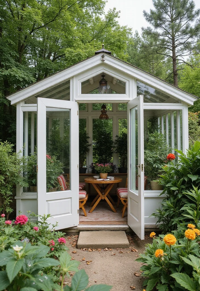10 Backyard Hut Ideas for Relaxed Outdoor Retreats 12 10 Backyard Hut Ideas for Relaxed Outdoor Retreats - 2. The Chic Greenhouse Hut