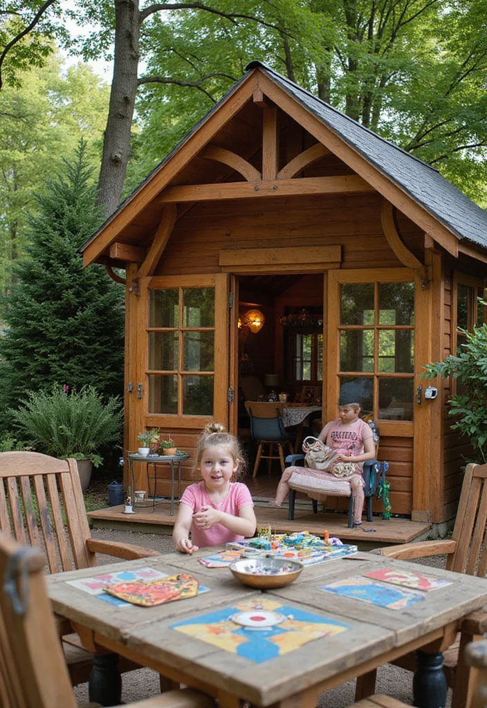 10 Backyard Hut Ideas for Relaxed Outdoor Retreats 67 10 Backyard Hut Ideas for Relaxed Outdoor Retreats - 7. The Family Game Hut
