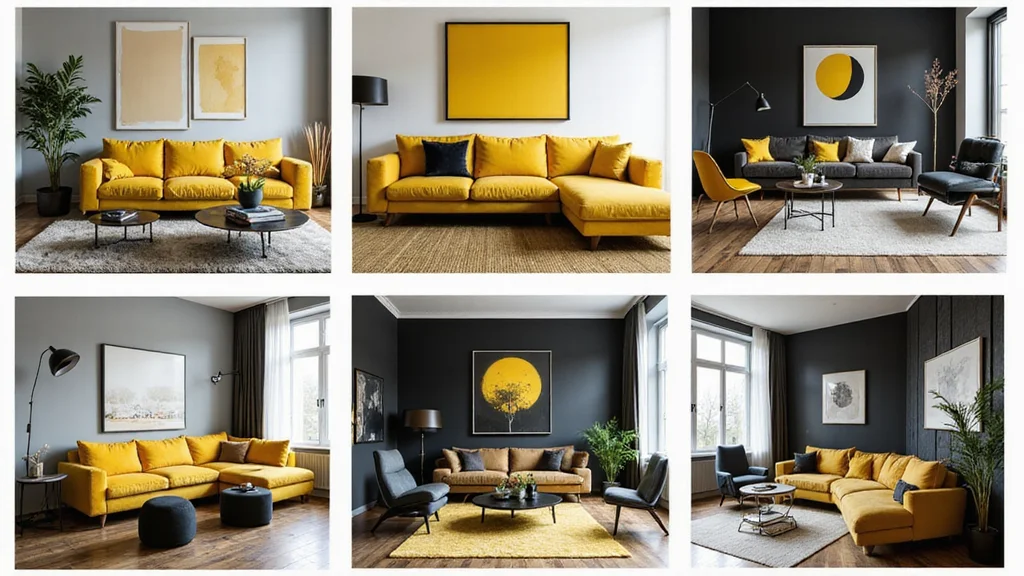 10 Black and Yellow Living Room Ideas for Vibrant Contrast