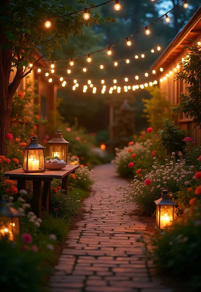 10 Chicago Backyard Ideas for Stylish Urban Outdoor Space - 4. Outdoor Lighting for Ambiance