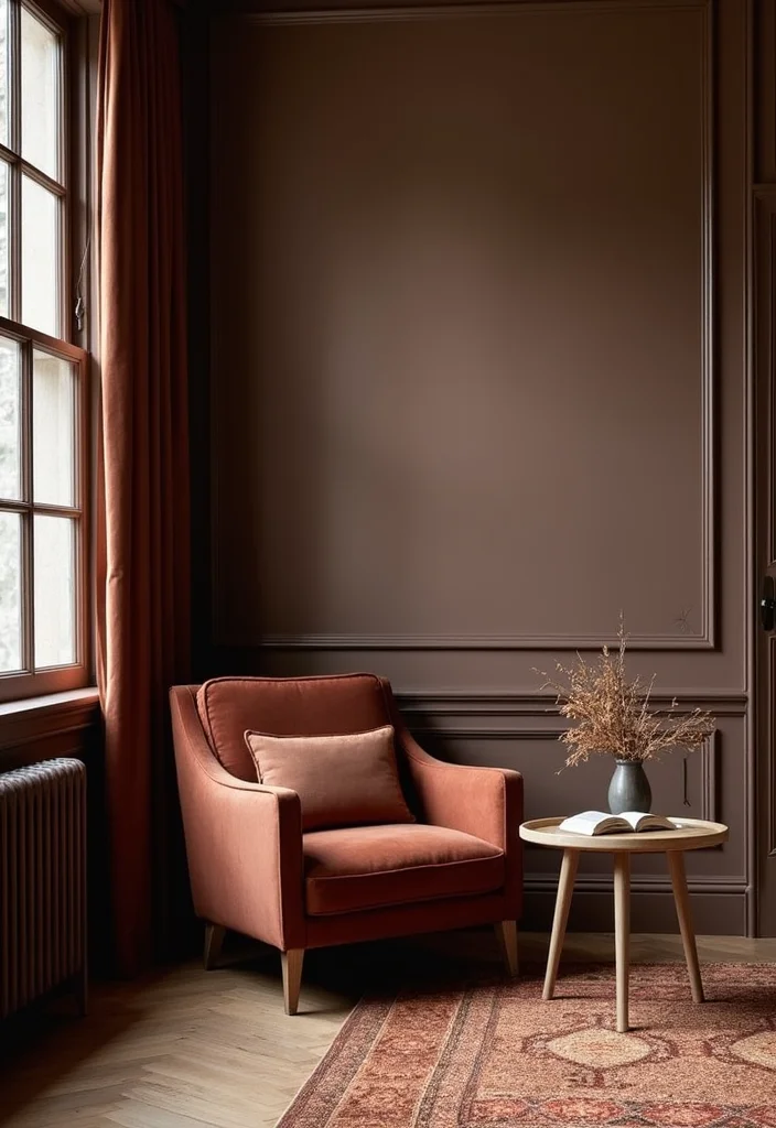 10 Chocolate Bedroom Ideas for Warm Cozy Depth - 6. Accent Furniture in Chocolate Hues