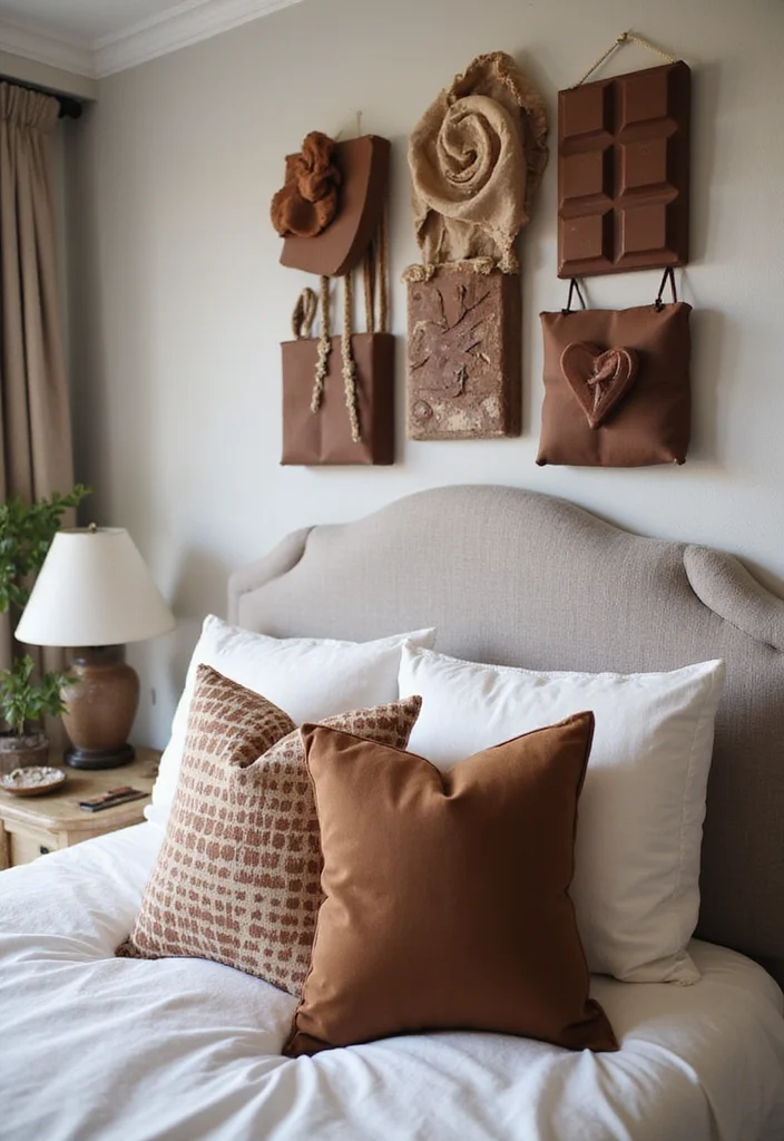 10 Chocolate Bedroom Ideas for Warm Cozy Depth - 9. Creative Chocolate-Themed Themes