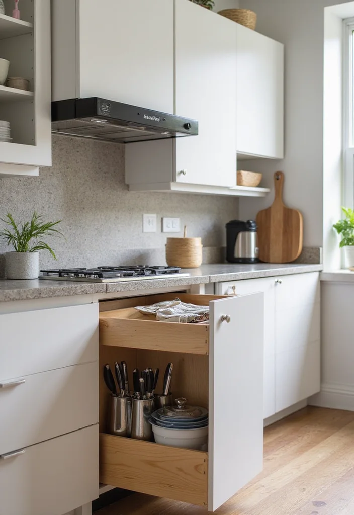 10 Kitchen Knife Storage Ideas for Safe Smart Organization - 9. Under-Cabinet Knife Storage: Discreet and Smart