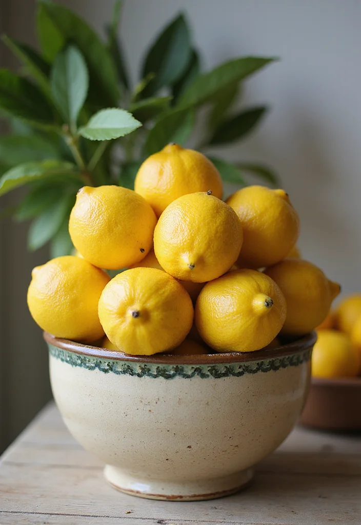 10 Lemon Kitchen Decor Ideas for Bright Fresh Energy - 10. Fresh Lemon Arrangements