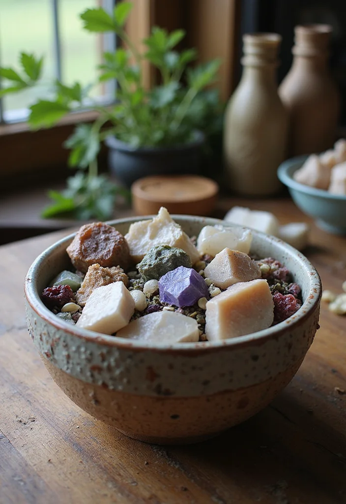 10 Witchy Kitchen Ideas for Mystical Cozy Aesthetics - 6. Crystal Accents