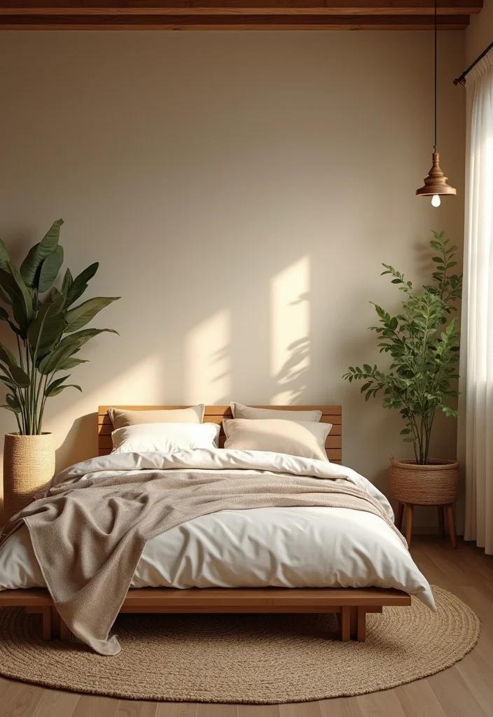12 Airbnb Bedroom Ideas for Welcoming Easy Style - 1. Earthy Tones and Natural Textures