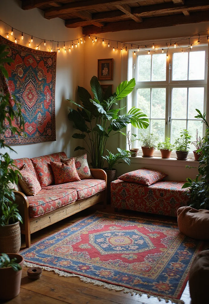 12 Airbnb Bedroom Ideas for Welcoming Easy Style - 3. Cozy Bohemian Vibes