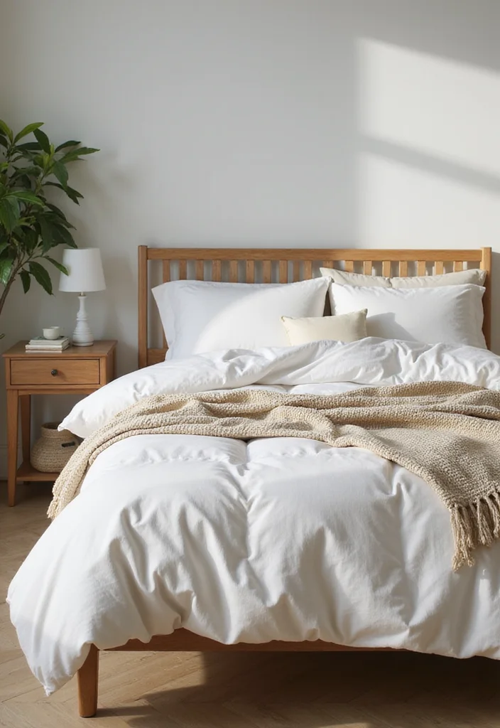 12 Airbnb Bedroom Ideas for Welcoming Easy Style - 7. Eco-Friendly Bedding Options