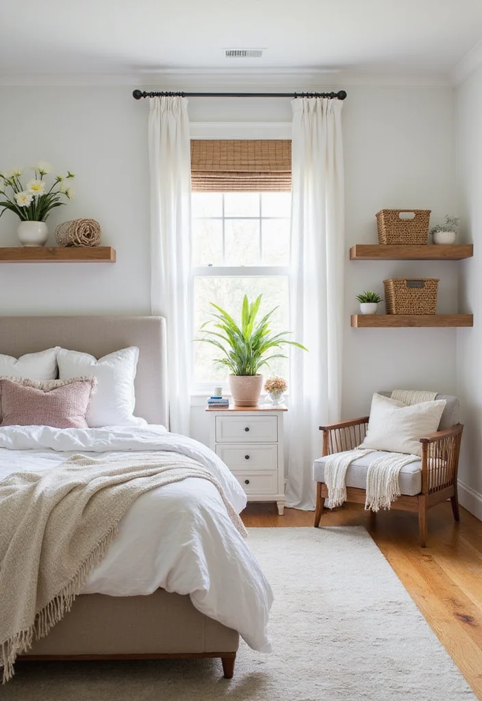 12 Airbnb Bedroom Ideas for Welcoming Easy Style - 9. Functional Yet Stylish Storage Solutions