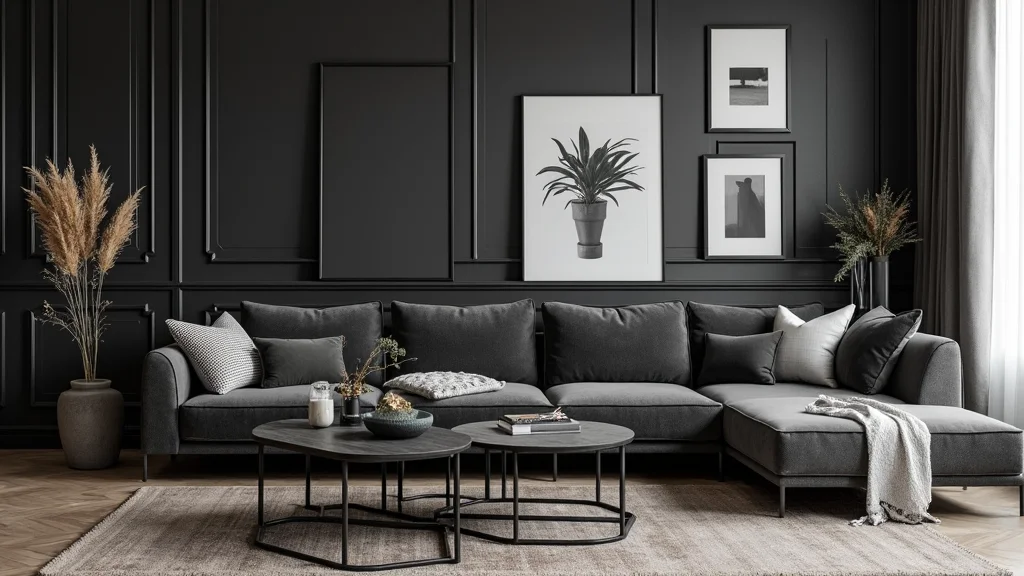 12 All Black Living Room Ideas for Bold Minimal Drama