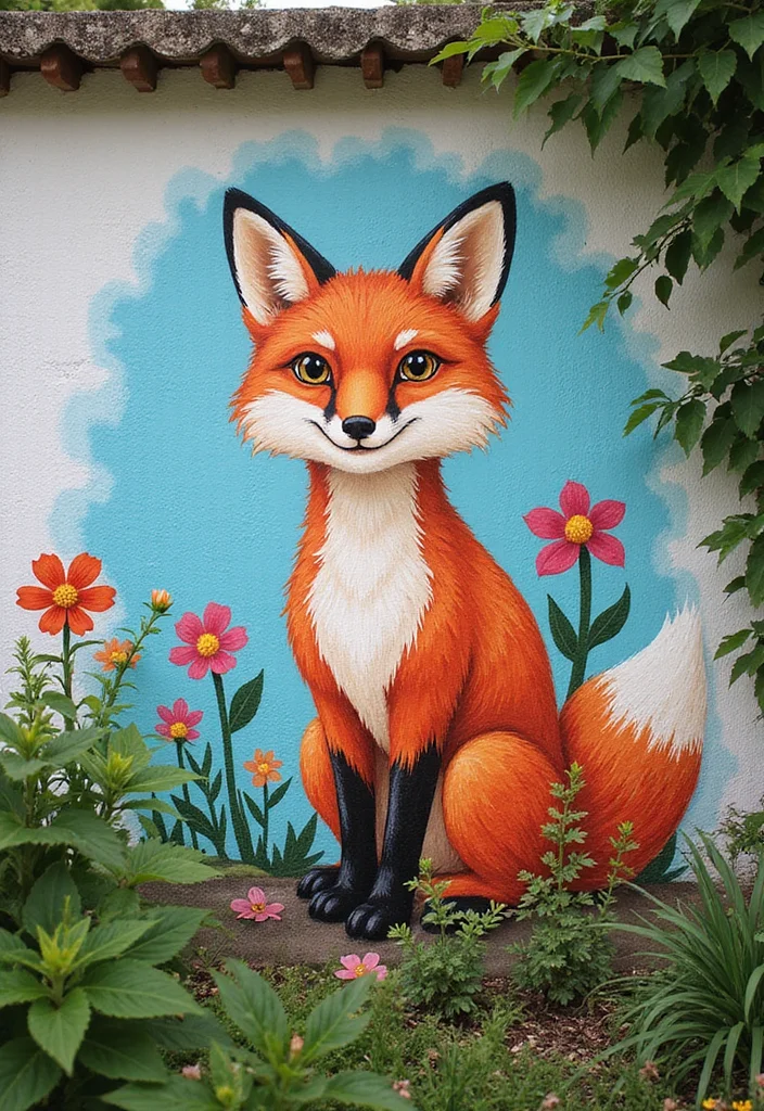 12 Backyard Painting Ideas for Colorful Creative Spaces - 2. Whimsical Wildlife: Animal Portraits