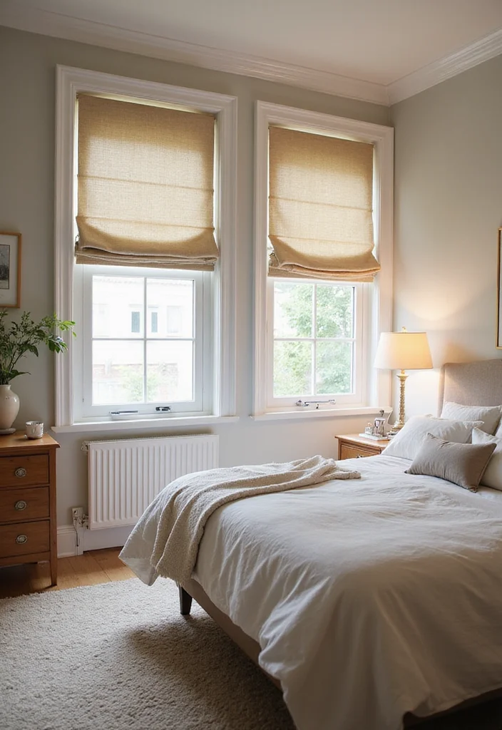 12 Bedroom Blinds Ideas for Style, Light, and Privacy 122 12 Bedroom Blinds Ideas for Style, Light, and Privacy - 12. Eco-Conscious Roman Shades