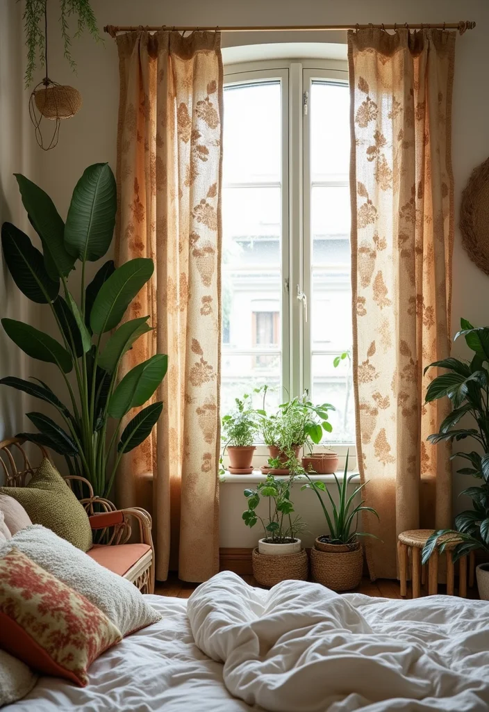 12 Bedroom Blinds Ideas for Style, Light, and Privacy 34 12 Bedroom Blinds Ideas for Style, Light, and Privacy - 4. Recycled Fabric Curtains