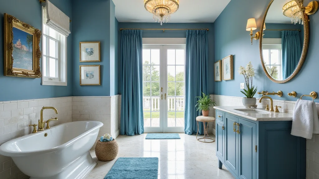 12 Blue and Gold Bathroom Ideas for Elegant Modern Style