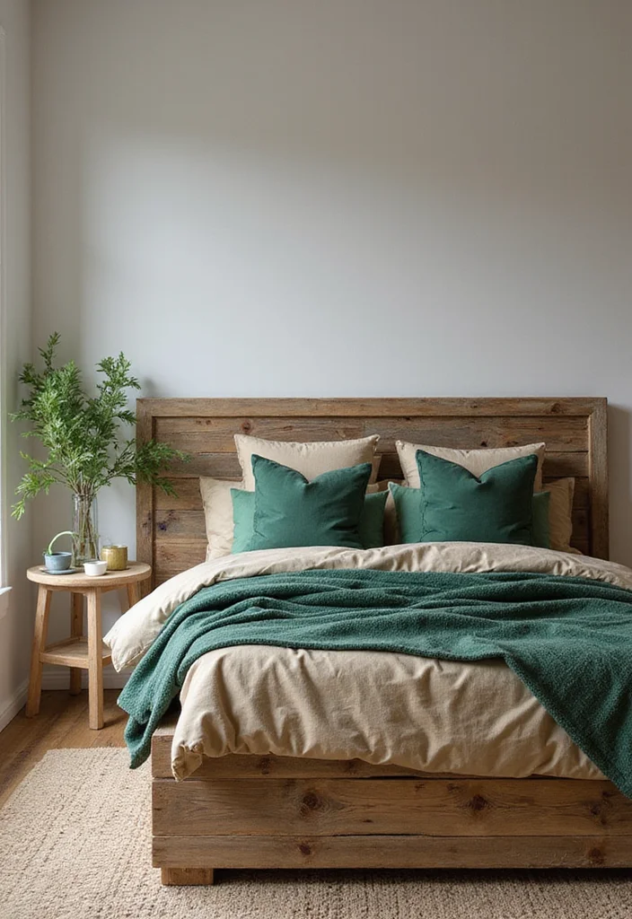 12 Forest Green Bedroom Ideas for Deep Natural Calm - 5. Sustainable Furniture Choices
