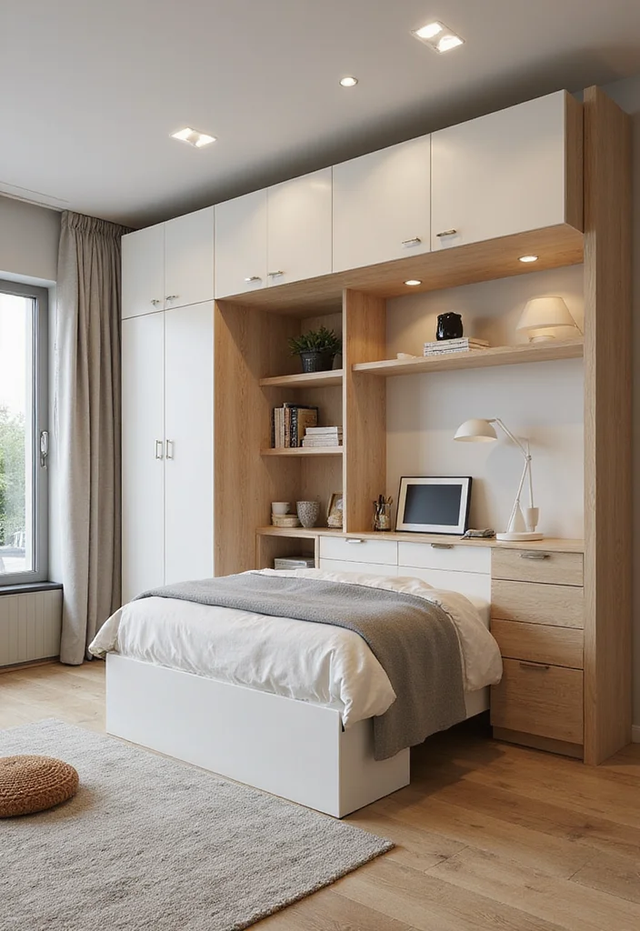 12 Green and Brown Bedroom Ideas for Earthy Natural Balance 100 12 Green and Brown Bedroom Ideas for Earthy Natural Balance - 10. Multi-functional Spaces