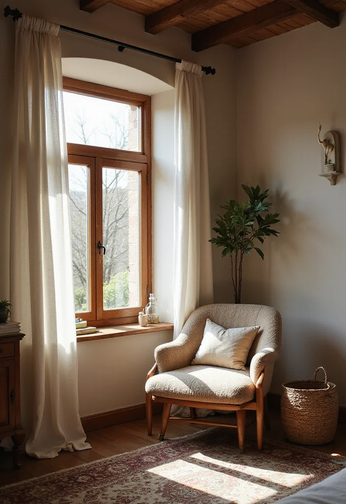 12 Green and Brown Bedroom Ideas for Earthy Natural Balance 89 12 Green and Brown Bedroom Ideas for Earthy Natural Balance - 9. Cozy Reading Nook