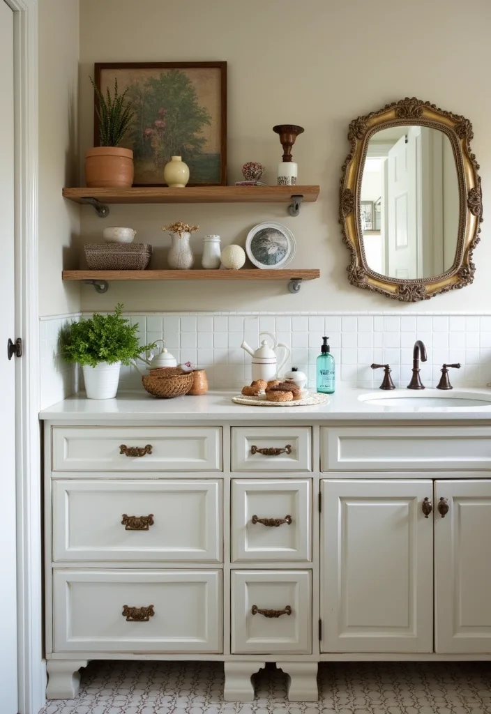 12 Joanna Gaines Bathroom Ideas for Cozy Simple Charm - 5. Functional Storage Solutions