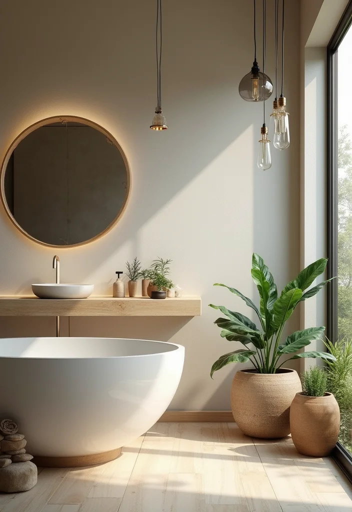 12 Joanna Gaines Bathroom Ideas for Cozy Simple Charm - 7. Natural Elements