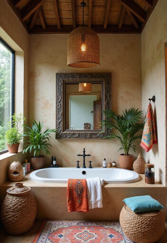 12 Jungle Bathroom Ideas for Lush Tropical Vibes - 5. Exotic Bathroom Decor
