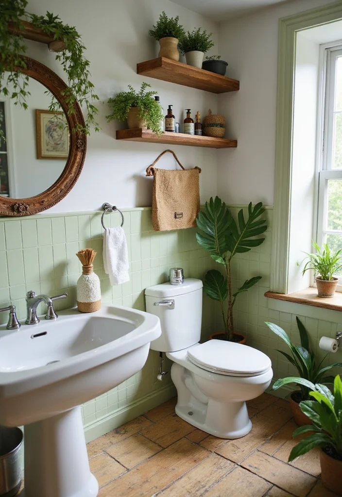 12 Jungle Bathroom Ideas for Lush Tropical Vibes - 7. Recycled Materials for Accessories