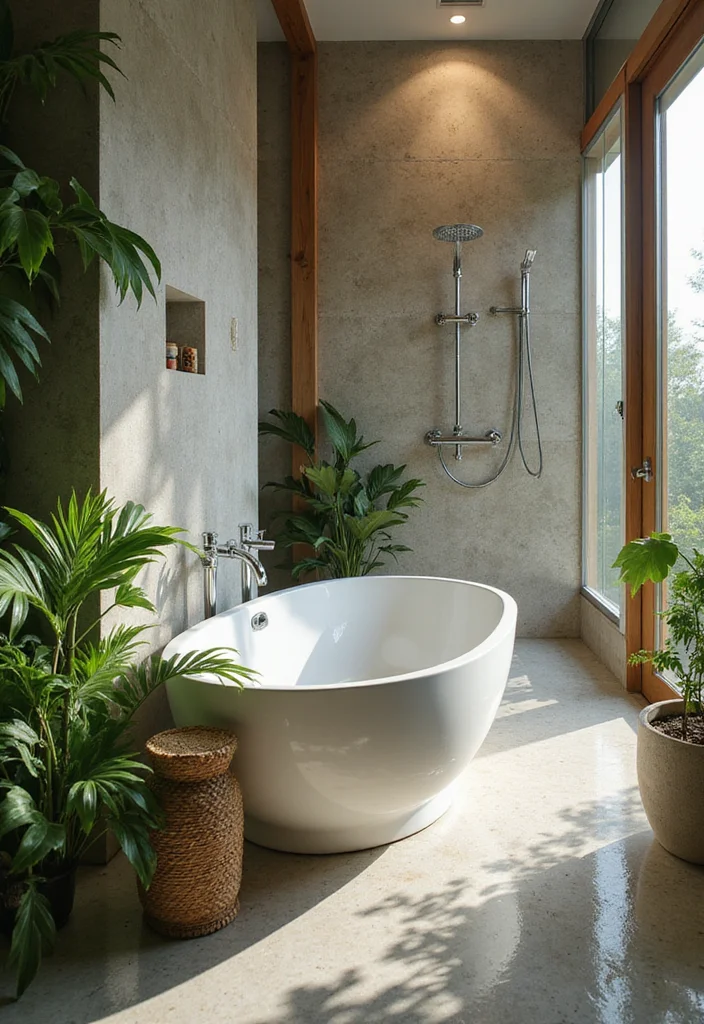 12 Jungle Bathroom Ideas for Lush Tropical Vibes - 9. Spa-Like Features