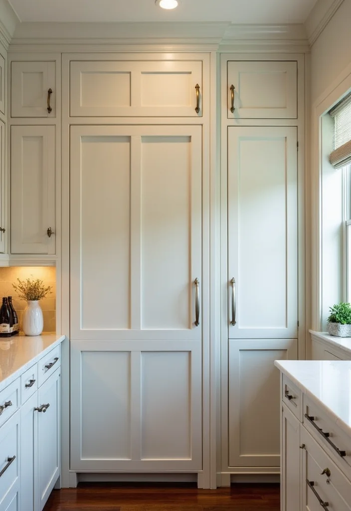 12 Kitchen Door Ideas for Functional Stylish Transitions - 12. Custom Built-In Doors