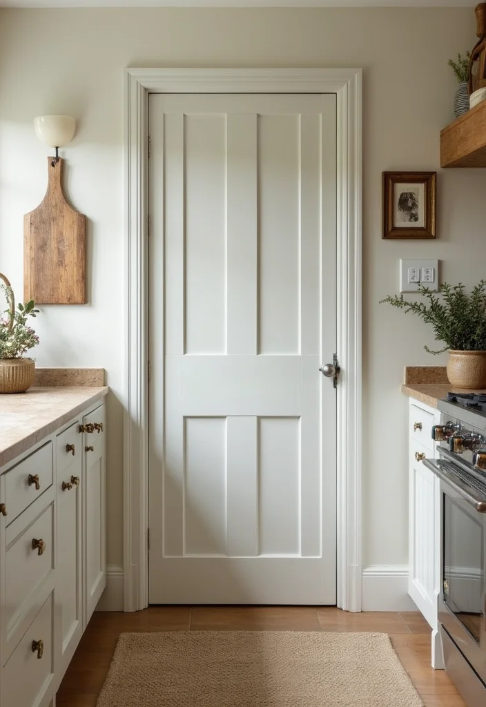 12 Kitchen Door Ideas for Functional Stylish Transitions - 6. Shaker Style Doors