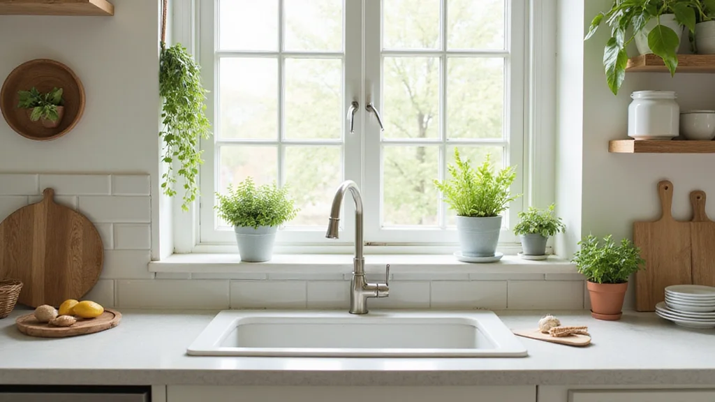 12 Kitchen Sink Decor Ideas for Clean Stylish Counters