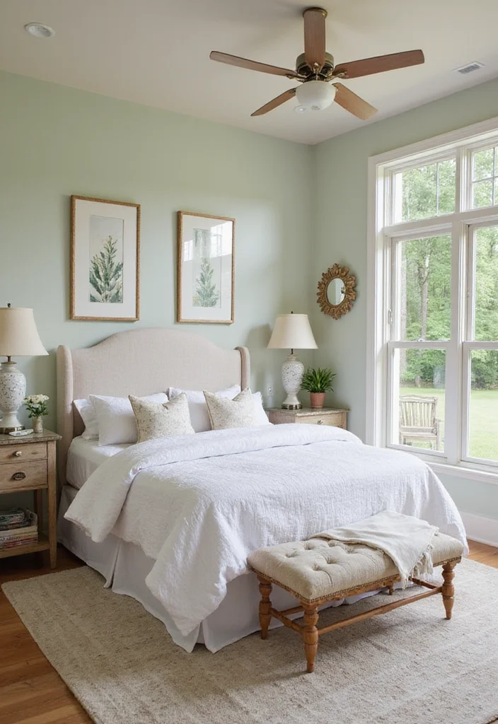 12 Lake House Bedroom Ideas for Relaxed Waterfront Style - 2. Soft Color Palettes