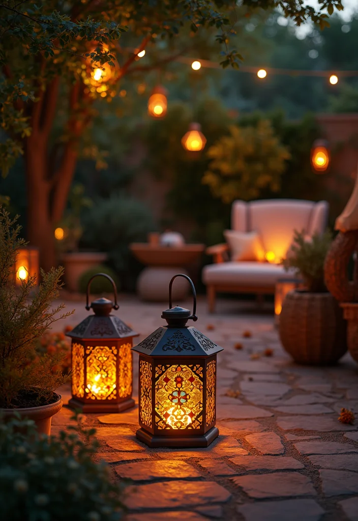 12 Magical Backyard Ideas for Whimsical Nighttime Charm - 3. Magical Lanterns